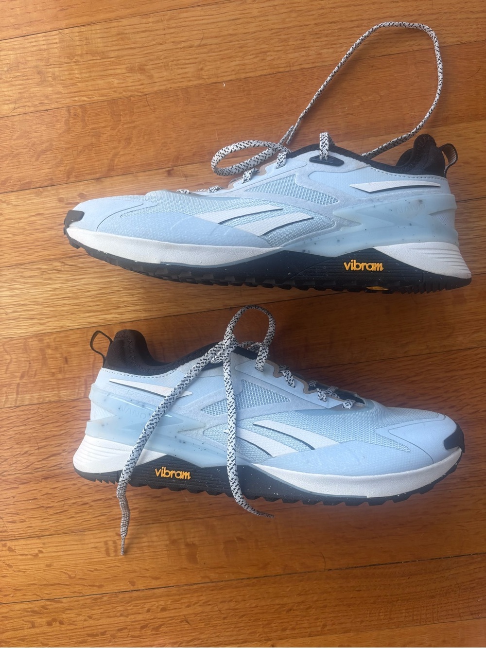Reebok Nano Adventure Light Blue Trail Sneakers with Vibram Sole - 8.5W